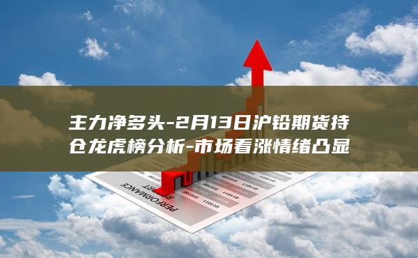 2月13日沪铅期货持仓龙虎榜分析