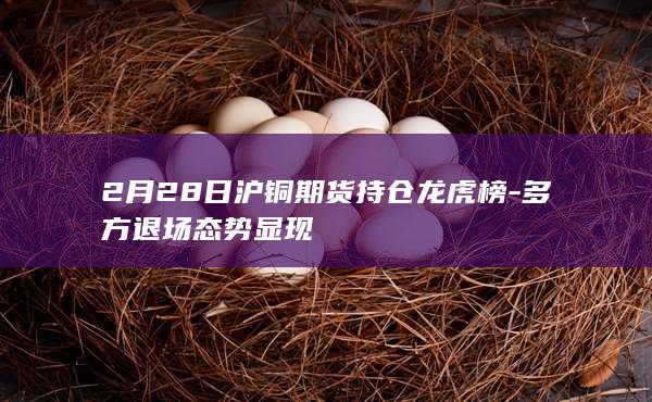 2月28日沪铜期货持仓龙虎榜