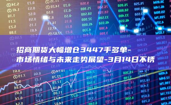 招商期货大幅增仓3447手多单